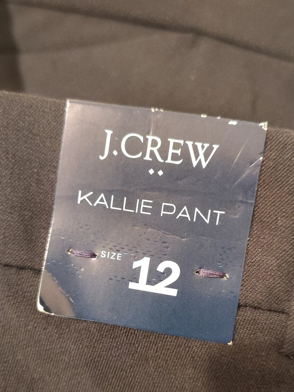 J. Crew Black Tailored Straight-Leg Trousers